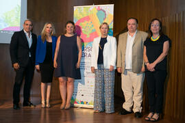 Foto de grupo. Acto de clausura de los Cursos de Verano de la Universidad de Málaga. Ronda. Julio...