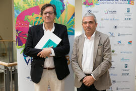 Fernando Vallespín y Diego Vera en photocall. Cursos de Verano de la Universidad de Málaga. Edifi...