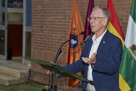 Gumersindo Ruiz Bravo de Mansilla. Homenaje al personal jubilado de la Facultad de Ciencias Económicas y Empresariales. Campus de El Ejido. Septiembre de 2022