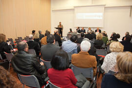 Inauguración curso de farmacología de la Universidad de Málaga. Colegio de Médicos. Málaga. Enero...