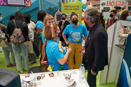 José Francisco Murillo visita la Jornada de Puertas Abiertas de la Universidad de Málaga. Complejo Polideportivo Universitario. Marzo de 2022