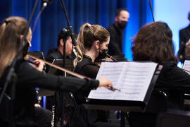 Violinistas. Concierto de Bandas Sonoras de la 31 edición de Fancine de la Universidad de Málaga....