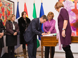 Toma de posesión de nuevos catedráticos y profesores titulares de la Universidad de Málaga. Edifi...