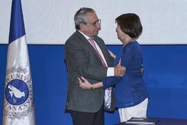 Toma de posesión de María del Carmen Alonso Sánchez como catedrática del Área de Microbiología de la Universidad de Málaga. Toma de posesión de nuevos catedráticos y profesores titulares de la Universidad de Málaga. Paraninfo. Noviembre de 2023