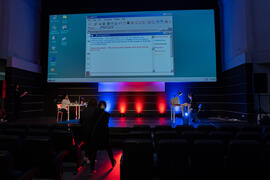 Ensayos previos. Gala de Clausura de la 30 edición de Fancine de la Universidad de Málaga. Cine A...