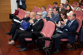 Asistentes a la presentación de la Jornada ASEPUC 'Coste de los servicios universitarios'. Edificio del Rectorado. Mayo 2015