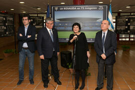 Inauguración de la exposición "La Rosaleda en 75 imágenes". Complejo Polideportivo Univ...