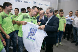 José Ángel Narváez con el CD UMA Antequera. Gala del Deporte Universitario 2018. Escuela Técnica ...