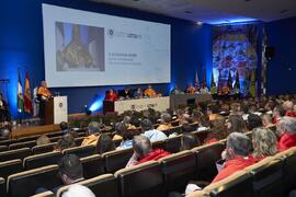 Intervención de Alejandro Portes en su investidura como Doctor "Honoris Causa" por la Universidad de Málaga. Paraninfo. Octubre de 2024
