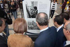 Inauguración de la exposición "UMA 40 años compartiendo futuro" en Calle Larios. Octubr...