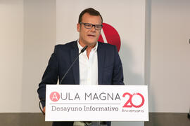 Miguel Gaona. Desayuno Informativo de Aula Magna con motivo de su XX Aniversario. Consejo de Estu...