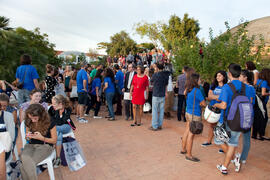 Acto de bienvenida a los alumnos Erasmus de la Universidad de Málaga. Jardín Botánico. Octubre de...