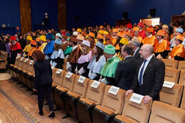 Comitiva académica. Investidura de Bernardo Quintero como Doctor "Honoris Causa" por la Universidad de Málaga. Paraninfo. Marzo de 2025