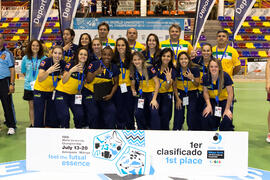 Medalla de oro para Brasil. Acto de clausura y entrega de medallas. 14º Campeonato del Mundo Univ...