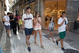 Visita guiada por el centro histórico. Olimpiada Española de Economía, Fase Nacional. Calle Santa...