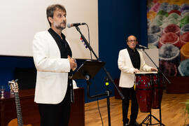 Actuación del grupo musical "Boleros Imperfectos". Graduación del curso del Aula de Mayores de la Universidad de Málaga. Paraninfo. Junio de 2019