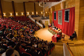 Investidura como Doctor "Honoris Causa" de D. Juan Antonio Carrillo Salcedo por la Universidad de Málaga. Salón de Actos de la Facultad de Derecho. Octubre de 2007