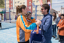 Entrega de medallas. Campeonato de España Universitario de Pádel. Antequera. Abril de 2017