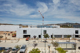 Obras del nuevo Pabellón de Gobierno. Campus de Teatinos. Mayo de 2021