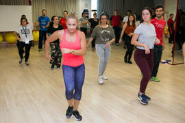 Azucena Gámez Trujillo. Taller de ritmos básicos. 7º Congreso Internacional de Actividad Física Deportiva para Mayores. Escuela Técnica Superior de Ingeniería de Telecomunicaciones y de Informática. Noviembre de 2017
