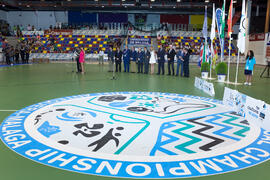 Acto de clausura y entrega de medallas. 14º Campeonato del Mundo Universitario de Fútbol Sala 201...