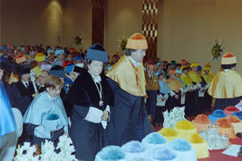 Apertura del Curso Académico 2000/2001 de la Universidad de Málaga. Paraninfo. Octubre de 2000