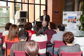 Inauguración de la exposición "40 años de la Biblioteca". Biblioteca General. Abril de ...