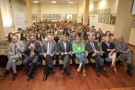 Entrega de premios de la V Olimpiada Financiera. Facultad de Ciencias Económicas y Empresariales. Junio de 2015