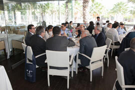 Almuerzo de despedida de la X Tribuna España - Corea. Restaurante "El Palmeral". Octubre de 2015