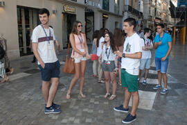 Visita guiada por el centro histórico. Olimpiada Española de Economía, Fase Nacional. Calle Grana...