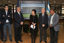 Inauguración de la exposición "La Rosaleda en 75 imágenes". Complejo Polideportivo Univ...