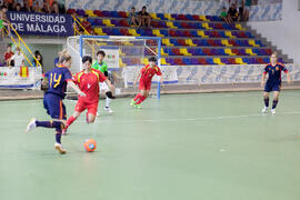 Partido España contra China. 14º Campeonato del Mundo Universitario de Fútbol Sala 2014 (FUTSAL). Antequera. Julio de 2014
