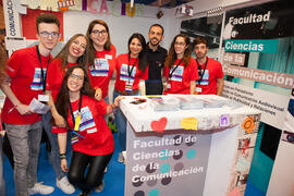 Estand de la Facultad de Ciencias de la Comunicación. Jornadas de Puertas Abiertas de la Universi...