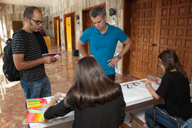 Entrega de acreditaciones. V Foro Arquia/Próxima 2016: Futuro Imperfecto. Paraninfo. Octubre de 2016