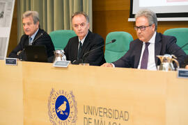 Salvador Moreno Peralta, Antonio Soler y Juan Antonio García Galindo. Presentación del libro &quo...