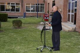 Eugenio Luque. Homenaje al personal jubilado de la Facultad de Ciencias Económicas y Empresariales. Campus de El Ejido. Septiembre de 2022