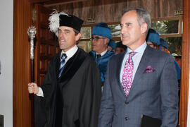 Miguel Porras Fernández y José Carlos Haro Ramos en la investidura como Doctor "Honoris Caus...