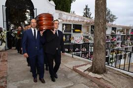 Entierro de Eugenio Chicano. Cementerio de Vélez-Málaga. Noviembre de 2019