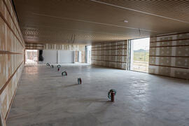 Obras en el interior del nuevo Pabellón de Gobierno. Campus de Teatinos. Abril de 2021