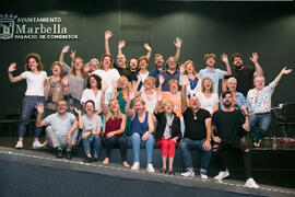 Foto de grupo tras la clase magistral "Clown: El arte de hacer el payaso". Curso de Ver...