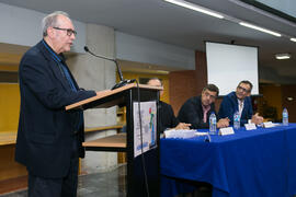 Intervención de Francisco Ruiz Noguera. Homenaje a Pablo García Baena y Antonio Garrido. Bibliote...