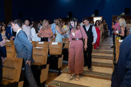 Entrada del alumnado. Graduación de Másters de la Facultad de Ciencias Económicas y Empresariales...