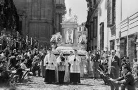 Málaga. Procesión del Corpus Christi. Junio de 1963