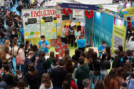 Stand de la Facultad de Derecho. Jornada de Puertas Abiertas de la Universidad de Málaga. Complej...