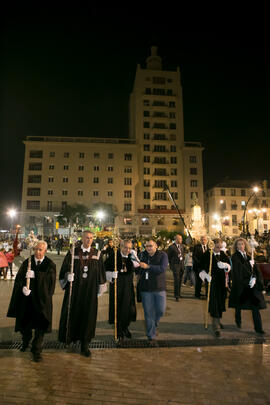 Estación de Penitencia de la Hermandad de los Estudiantes. Málaga. Abril de 2017