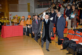 Investidura como Doctor "Honoris Causa" de D. Juan Antonio Carrillo Salcedo por la Universidad de Málaga. Salón de Actos de la Facultad de Derecho. Octubre de 2007