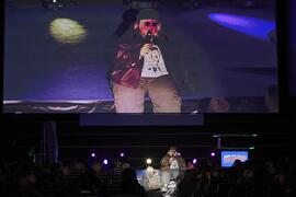 Actuación de Esty Quesada. Gala de de inauguración de la 33ª edición de Fancine de la Universidad de Málaga. Cine Albéniz. Noviembre de 2023