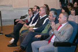 Asistentes a la conferencia "Dialogando", con Pere Estupinyà. Facultad de Ciencias. Oct...