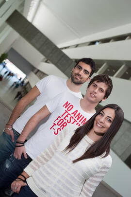 Retrato de alumnos para una portada de revista. Facultad de Comercio y Gestión. Marzo de 2012