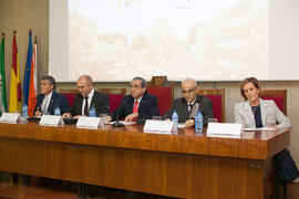 Mesa presidencial del acto conmemoración del 50 Aniversario de la Facultad de Económicas. Faculta...